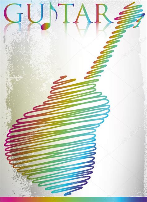 Abstract guitar. vector illustration — Stock Vector © designfgb #10474069