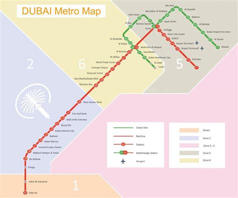 DUBAI METRO MAP | Metro Map in Dubai