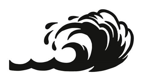 Ocean Wave Clipart Black And White Clip Art Library 2040 | The Best ...