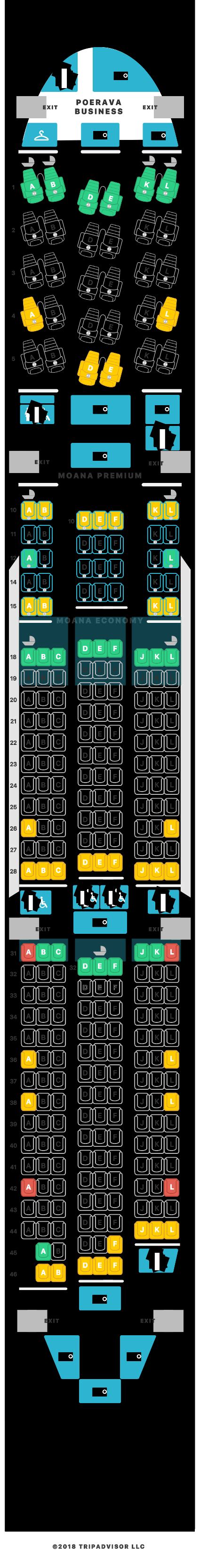 SeatGuru Seat Map Air Tahiti Nui - SeatGuru