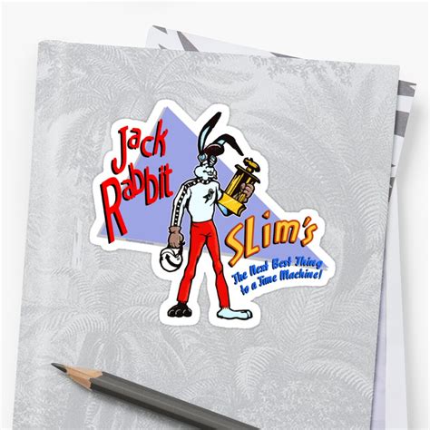 "Jack Rabbit Slims" Stickers by kaptainmyke | Redbubble