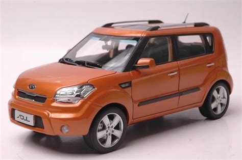 1:18 Diecast Model for Kia Soul Orange Alloy Toy Car Collection Gifts ...