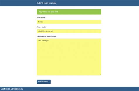 Submit form - example php code - cdesigner.eu