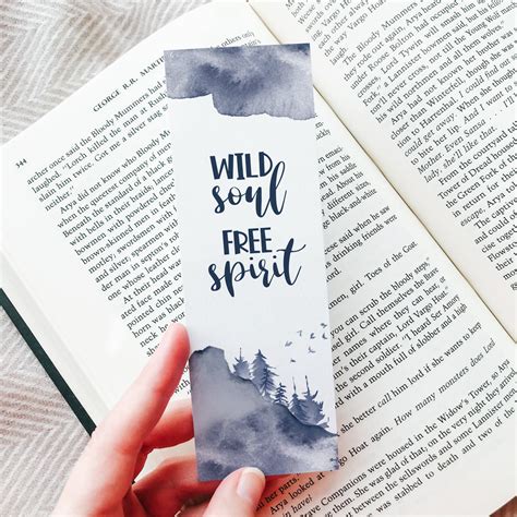 Printable Bookmarks Inspirational Quotes Bookmark Set Wild and - Etsy