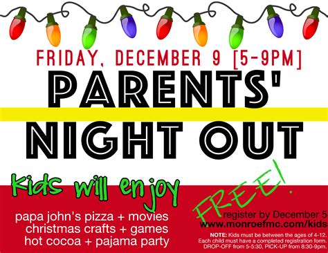 Parents’ Night Out – Monroe Free Methodist