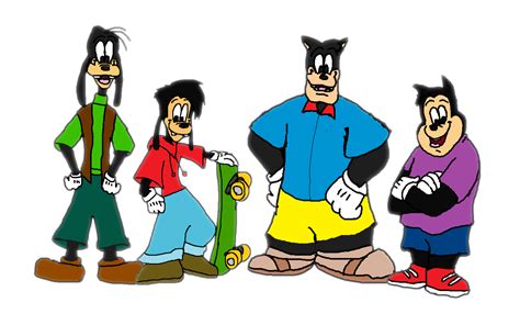 Goofy and Max and Pete and PJ (A Goofy Movie) - A Goofy Movie Fan Art ...