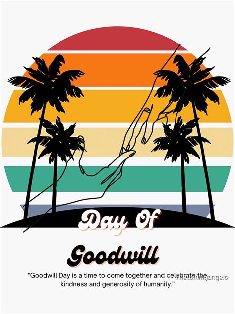 "Day Of Goodwill" Sticker for Sale by Thetommyangelo | Redbubble