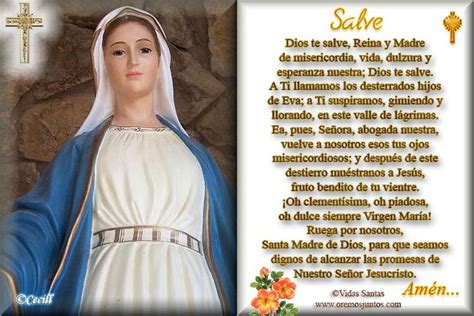 ® Blog Católico Gotitas Espirituales ®: DIOS TE SALVE... REINA Y MADRE