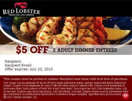 Pin on Red Lobster Coupons