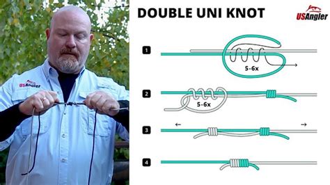 How To Tie The Double Uni Knot [Quickest & Easiest Way] - YouTube