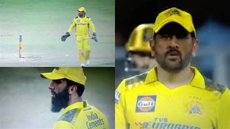 Watch: MS Dhoni's fuming glares and hand gestures at Moeen Ali for lazy ...