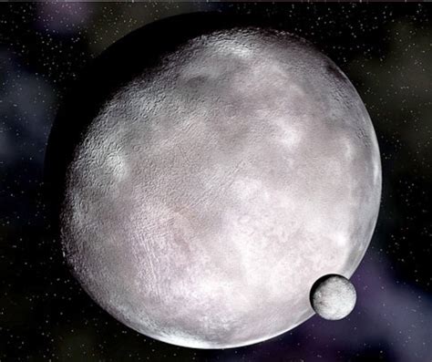 Eris and her moon Dysnomia | Dwarf planet, Eris dwarf planet, Planets