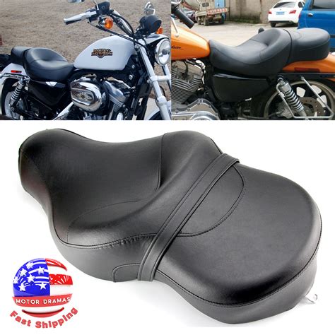 Bobber Driver Passenger 2-UP Seat For Harley Sportster XL 883 1200 ...