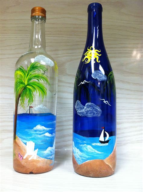 10+ Simple Bottle Painting Ideas - Diy Inspiration | HARUNMUDAK