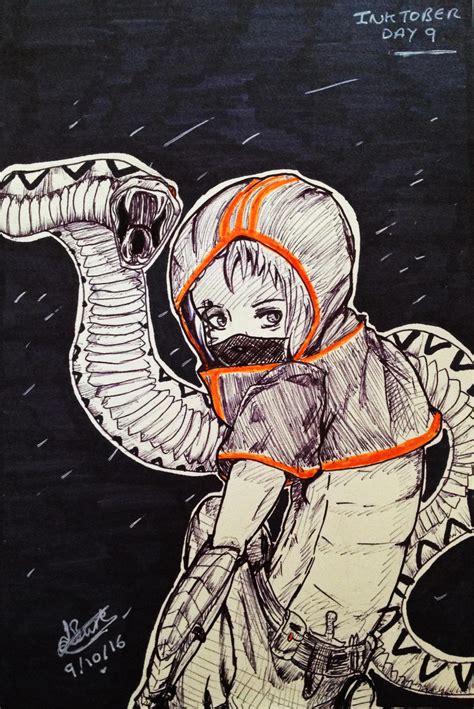 Inktober Day 9:: Snake OC by Maplefly on DeviantArt