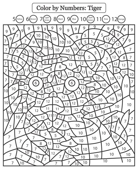 Number Coloring Pages Printable