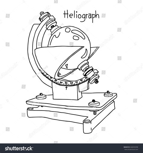 Heliograph Vector Illustration Sketch Hand Drawn Stock Vector (Royalty ...