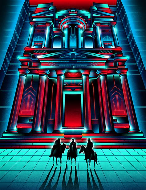 neon film posters present cult classics from the protagonists' perspective