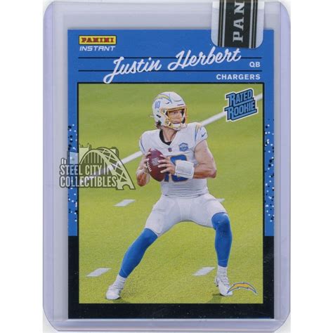 Justin Herbert Rookie Card Panini / Justin Herbert 2020 Playoff Call To ...