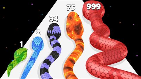 SNAKE RUN RACE - Color Math Games (New Update! All Snakes) - YouTube