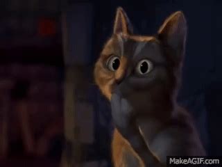 Gato sorprendido - Gato Con Botas la película on Make a GIF