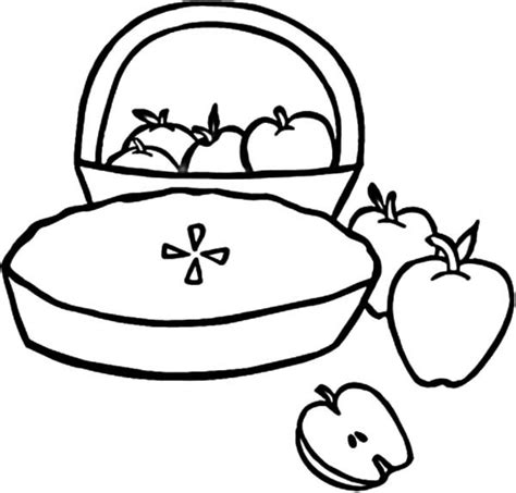 Apple Pie Coloring Page at GetColorings.com | Free printable colorings ...