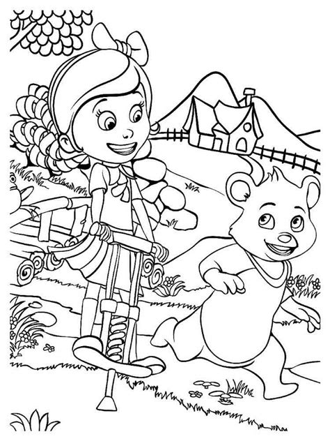 Goldie And Bear coloring pages