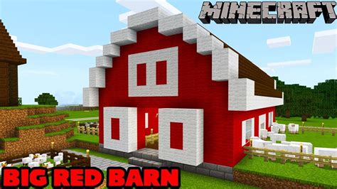 Minecraft Big Red Barn! - YouTube