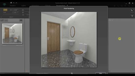 ARTLANTIS TUTORIAL 2b - interior scene / quick material's settings ...