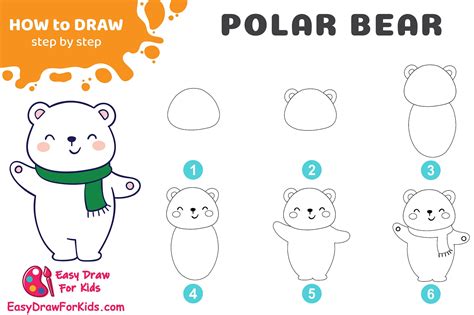 How To Draw A Polar Bear Step By Step