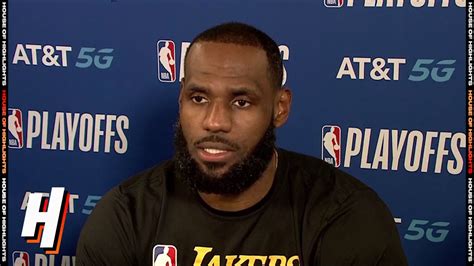 LeBron James Postgame Interview - Game 2 | Blazers vs Lakers | August ...