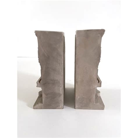 Plaster Architectural Bookends - Timothy Richards | Chairish