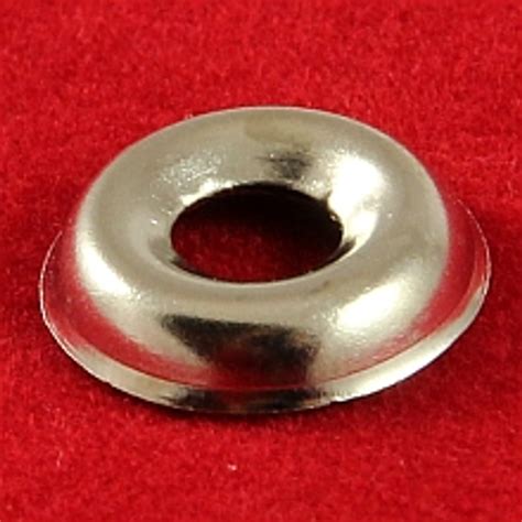 Cup Washer Brass Nickel 10 Gauge (Qty 100) - Classic Fasteners