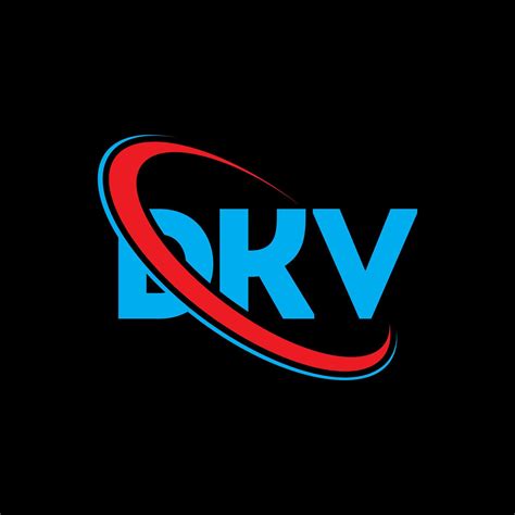 DKV logo. DKV letter. DKV letter logo design. Initials DKV logo linked ...