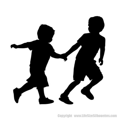 Full-size BOY WALL SILHOUETTE (Children's Decor)