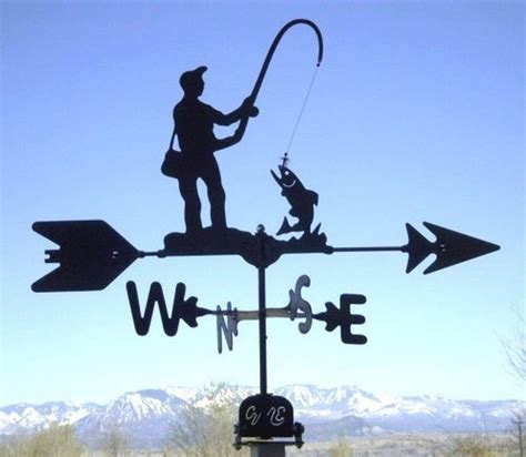 Fisherman Weathervane Metal Working Projects, Metal Art Projects, Wind ...