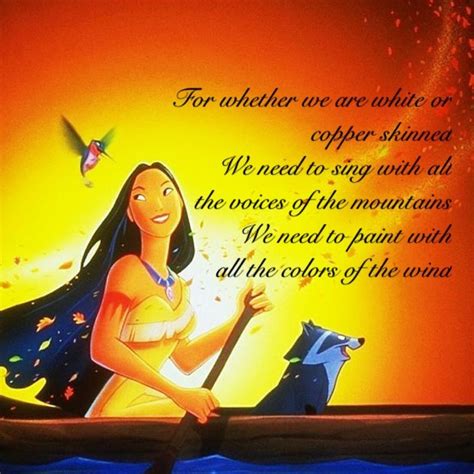 Pocahontas- movie quote | Disney quotes, Movie quotes, Disney quote magic