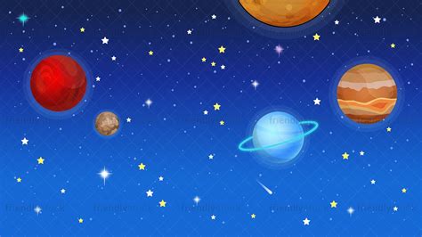 Outer Space Cartoon Images : Outer Space Cartoon Background Vector ...