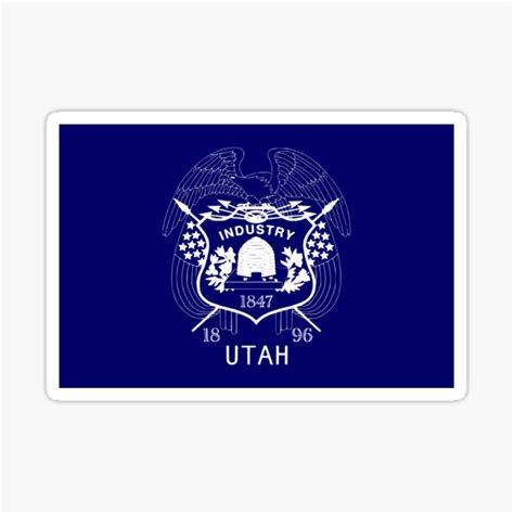 "UTAH (STATE FLAG 1903-1913)" Sticker for Sale by planetterra | Redbubble