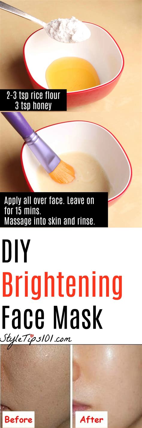 DIY Face Brightening Mask With Rice Flour and Honey