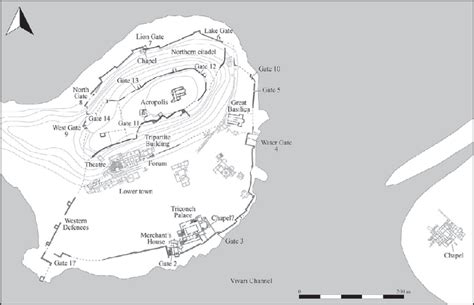 7 Map of Butrint in the eleventh century. | Download Scientific Diagram