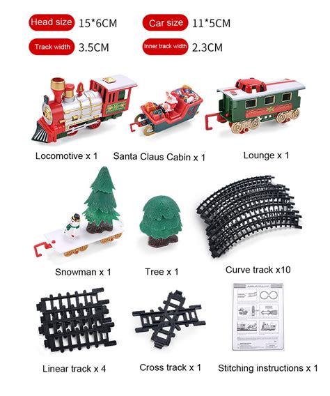 Train Set with Lights and Sounds Christmas Train S... – Grandado