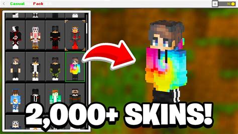 The Best Skin Pack For 1.17! *2,000+ Skins* (Minecraft Bedrock) - YouTube