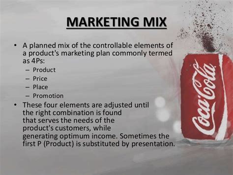 Marketing Mix - Coca Cola