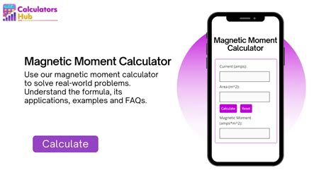 Magnetic Moment Calculator | Applications, Formula and Examples