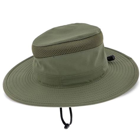 Peak Dorfman Pacific Fossil 100% Nylon Outback Hat, Fossil