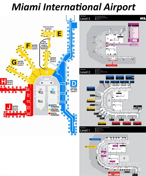 Miami International Airport Terminal Map Terminal Map | Images and ...