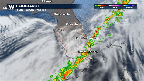 Severe Weather Risk Shifts to South Florida Tuesday - WeatherNation