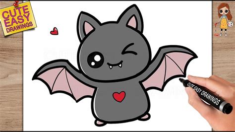 How To Draw A Cute Bat