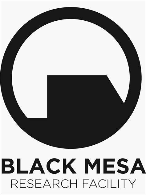 "Black Mesa Research Facility" Sticker for Sale by WhiskeyNight | Redbubble